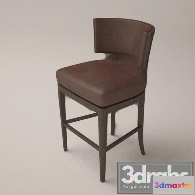 946486 - Chesterfield Bar Height Stool Leather