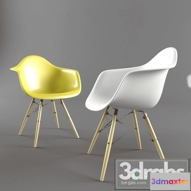947196 - Eames Plastic Arm Chair DAW Chair Vitra (2)