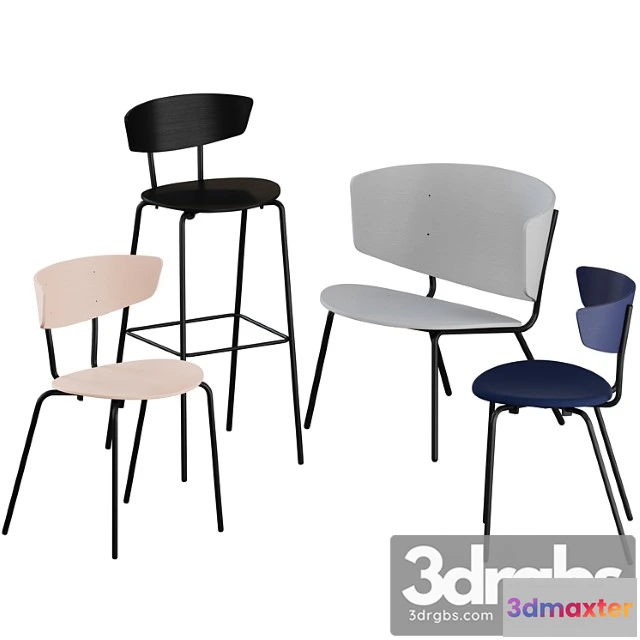 947874 - Herman Chairs Bar Stool Lounge By Ferm Living