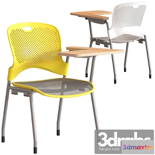 947876 - Herman Miller Caper Stacking Chair With Table
