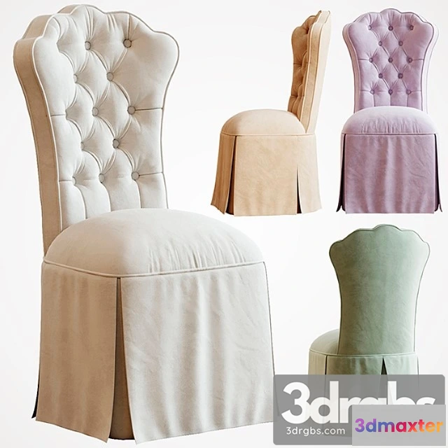 947918 - Horchow Allison Tufted Vanity Chair 1