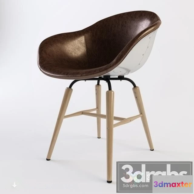 948196 - Kare Chair With Armrest Forum Soho Brown