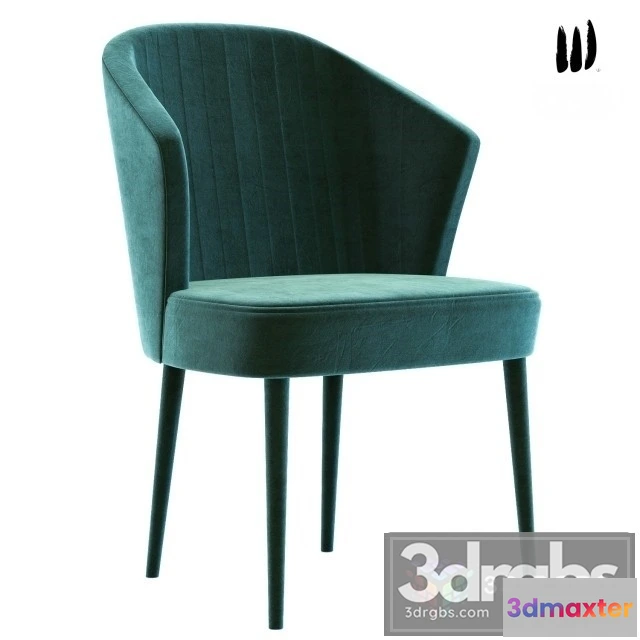 948586 - Lucy Shell Back Emerad Green Louge Chair