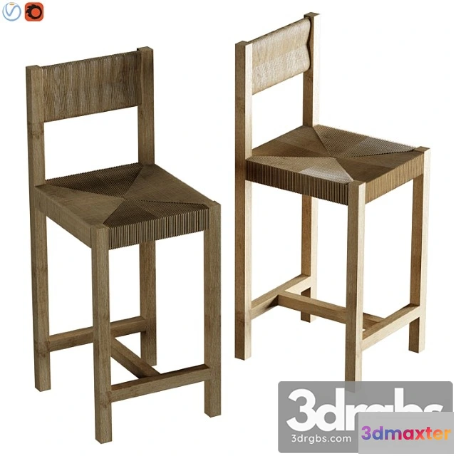 948658 - Malibu Woven Bar Counter Stools 2