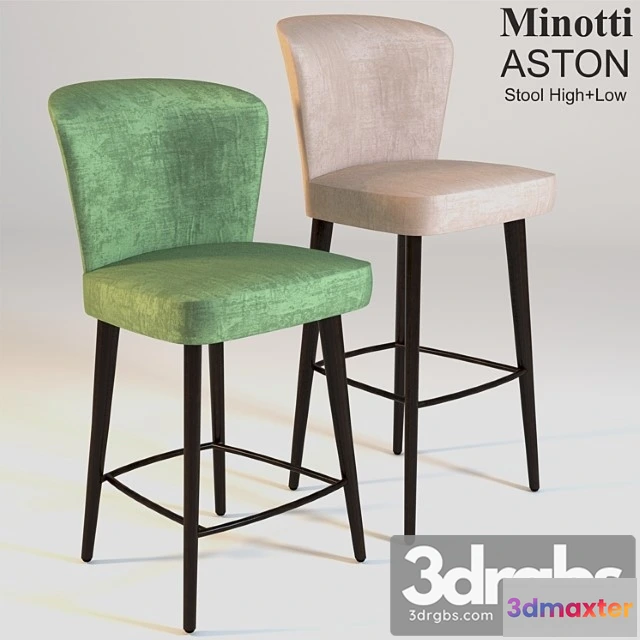 948870 - Minotti Aston Stool High Low