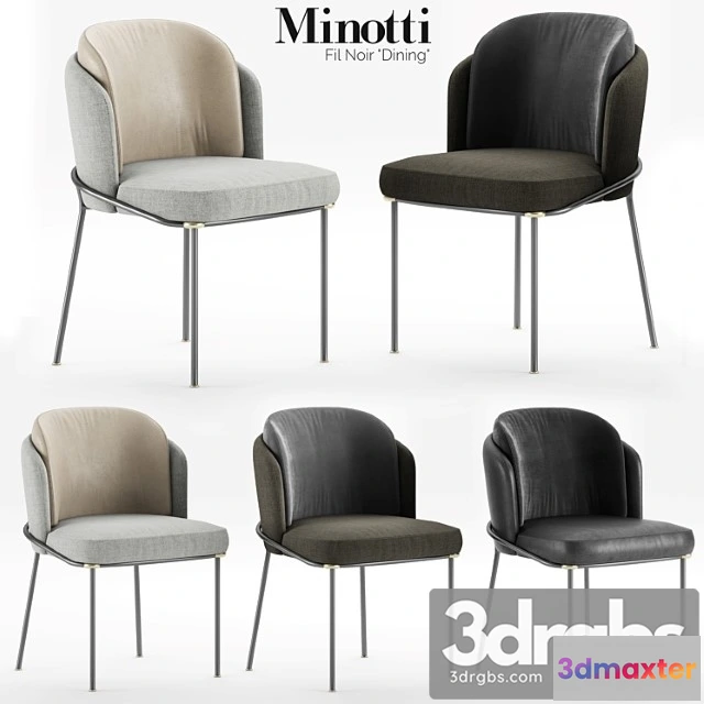 948876 - Minotti Fil Noir Dining Chair