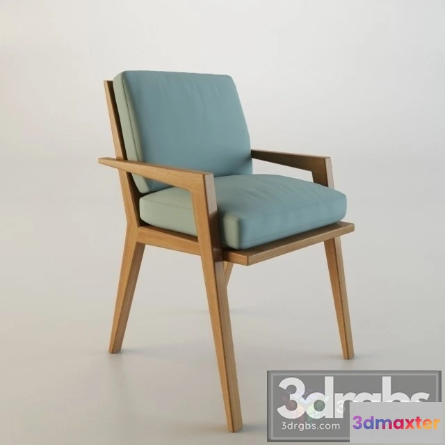 948958 - Modern Armrest Wood Chair