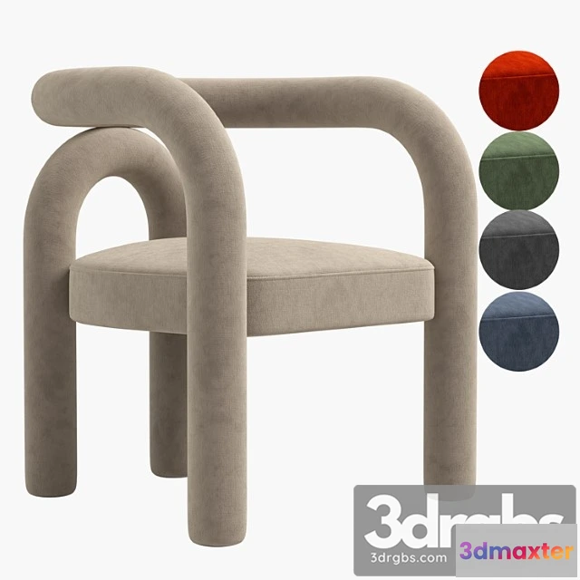 948962 - Modern Design Armless Open Back Dining Chairs