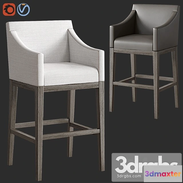 949054 - Morgan slope arm fabric stool 2