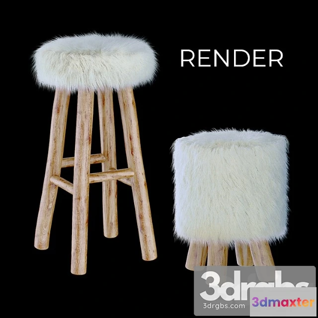 949240 - Nuvoli bar stool & footrest 2