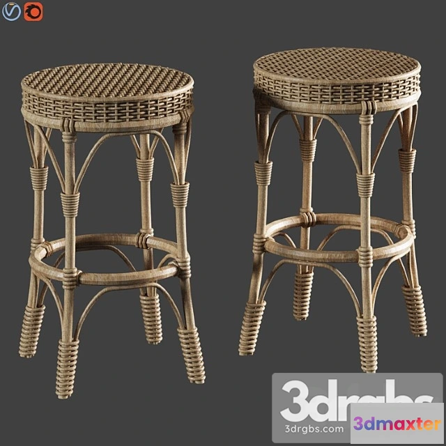 949376 - Parisian Woven Backless Bar Counter Stools