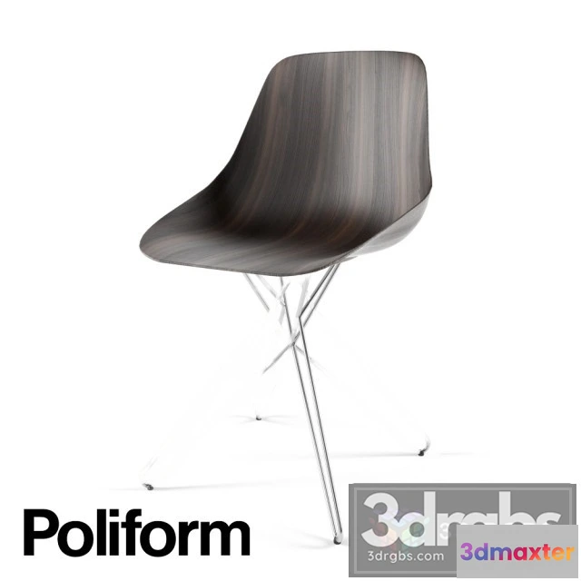949492 - Poliform Harmony Steel Chair