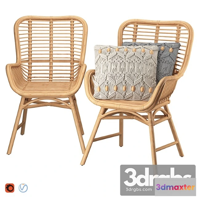 949644 - Rattan Accent Chair 1