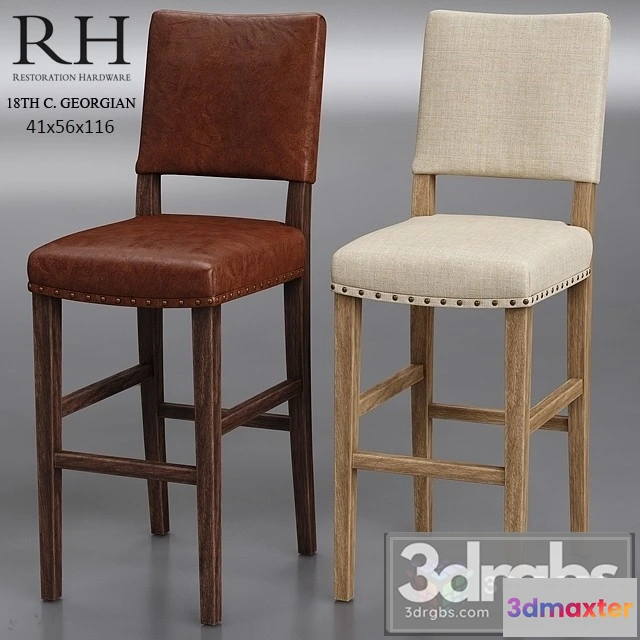 949716 - RH Georgian Carson Counter Stool