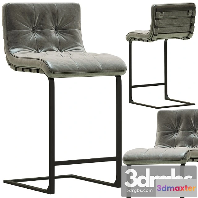 949718 - Rh modern rossi leather stool 2