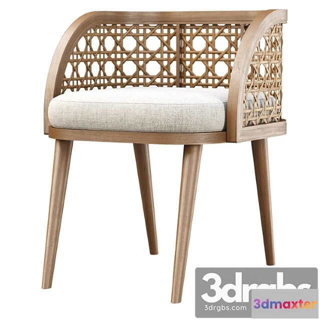 949742 - Rimma Rattan Dining Chair Ds66 Obedennoe Kreslo