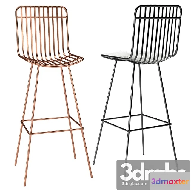949780 - Rockett St George Midas Nero Bar Stool