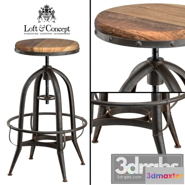 950062 - Southern Enterprises Industrial Adjustable Stool
