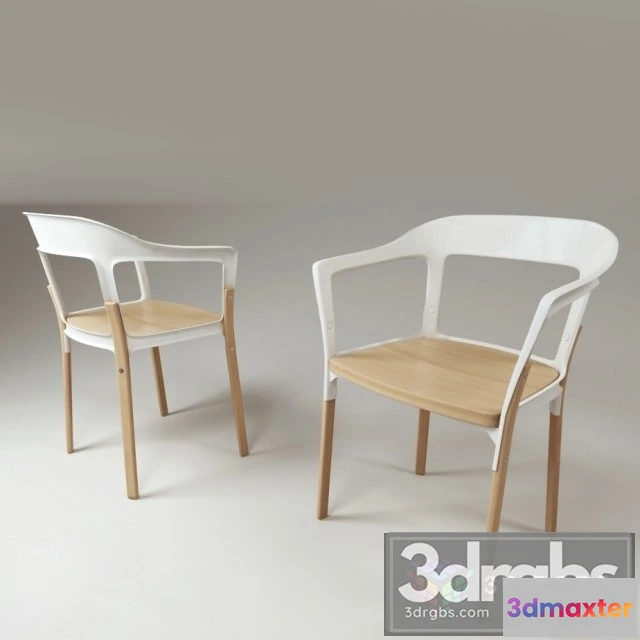 950104 - Steelwood Chair Magis White