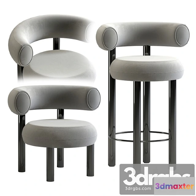 950452 - Tom Dixon Fat Lounge Stool Bar Chair