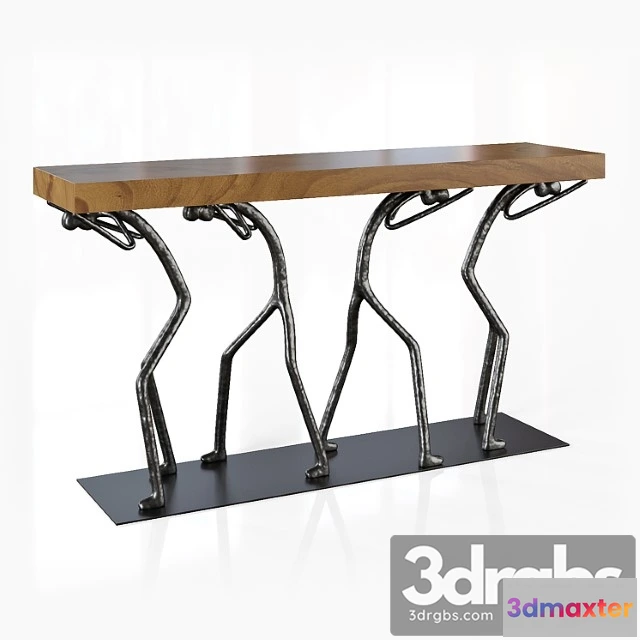 1030318 - Atlas small natural console table