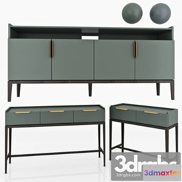 1030402 - Dantone home metropolitan console set 2
