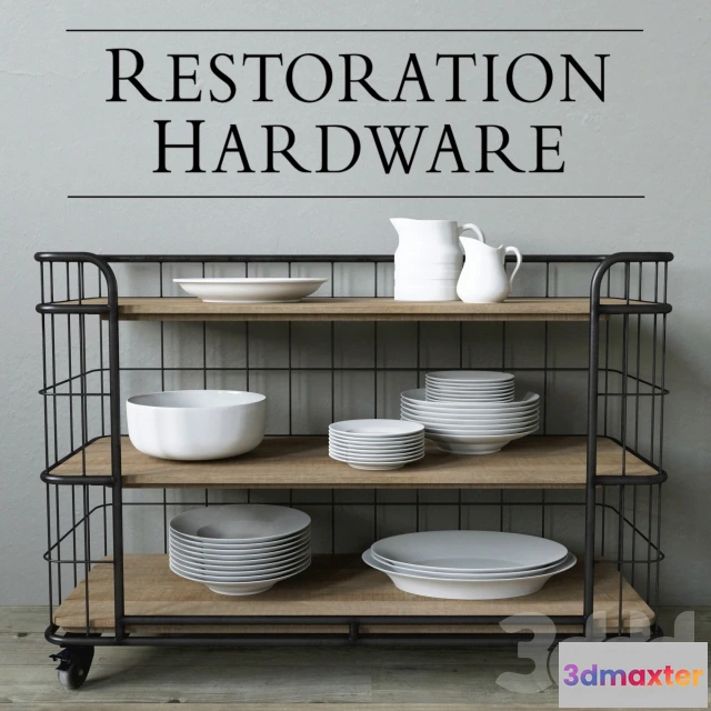 1076984 - CIRCA 1900 BAKER’S RACK CONSOLE - 210541