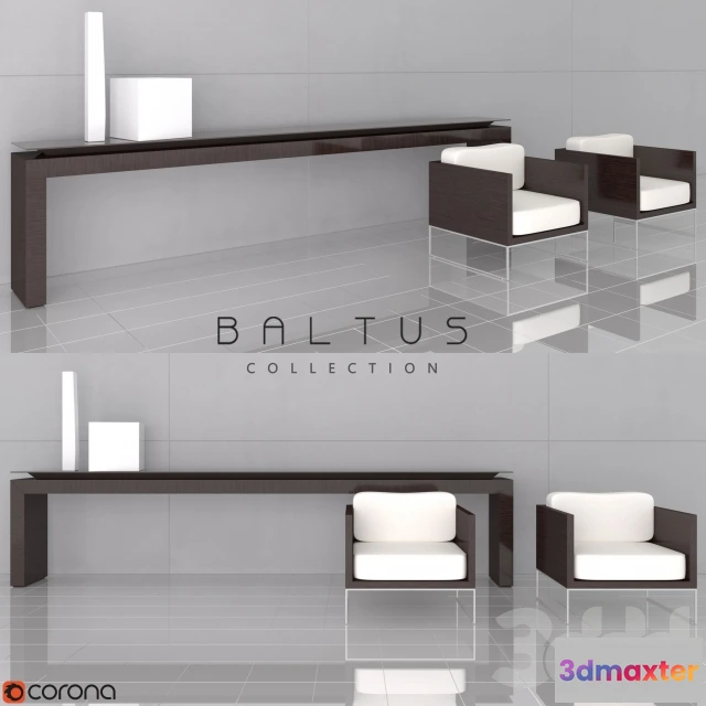 1085254 - LENON CONSOLE AND DAMASCO ARMSCHAIRS BY BALTUS - 218811