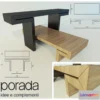 1272146 - Miyabi by Porada console coffee table 3D Max