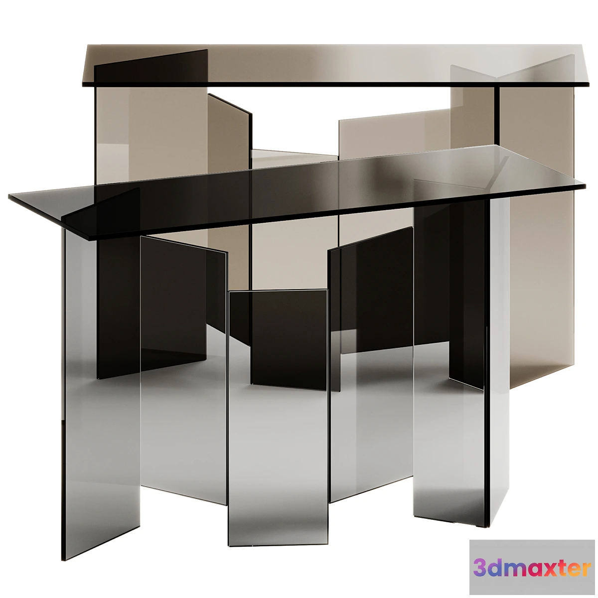 1302365 - Tonelli Design METROPOLIS Rectangular console table - No.2 3D Max
