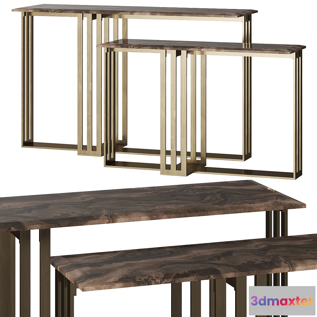 1304564 - Etro Home Interiors Klee Console Tables 3D Max