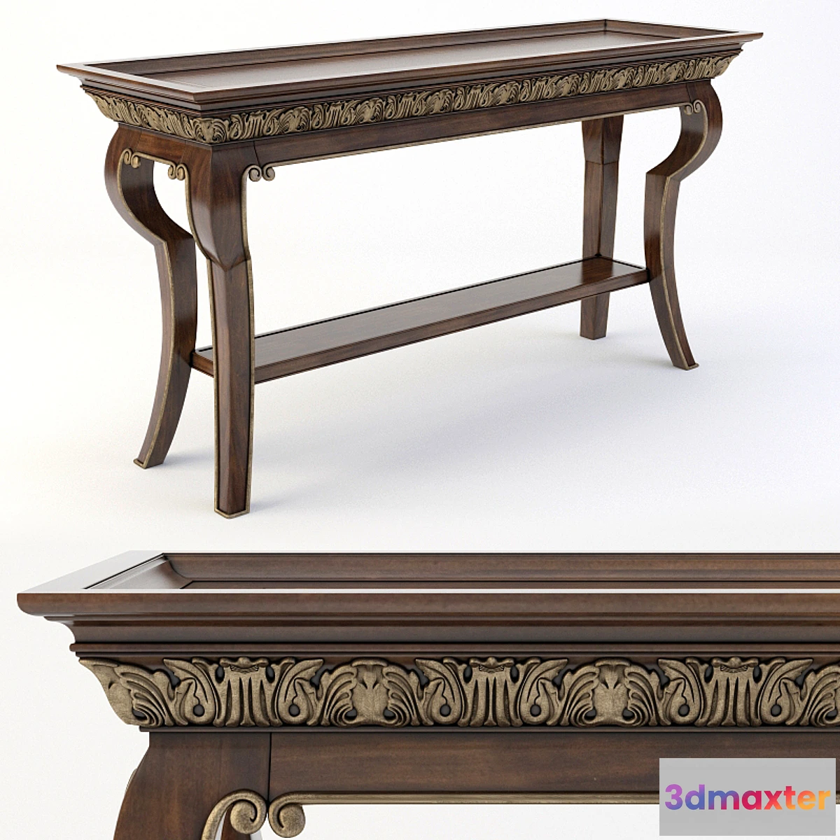 1323442 - console Bernhardt Villa Medici (355-912) 3D Max