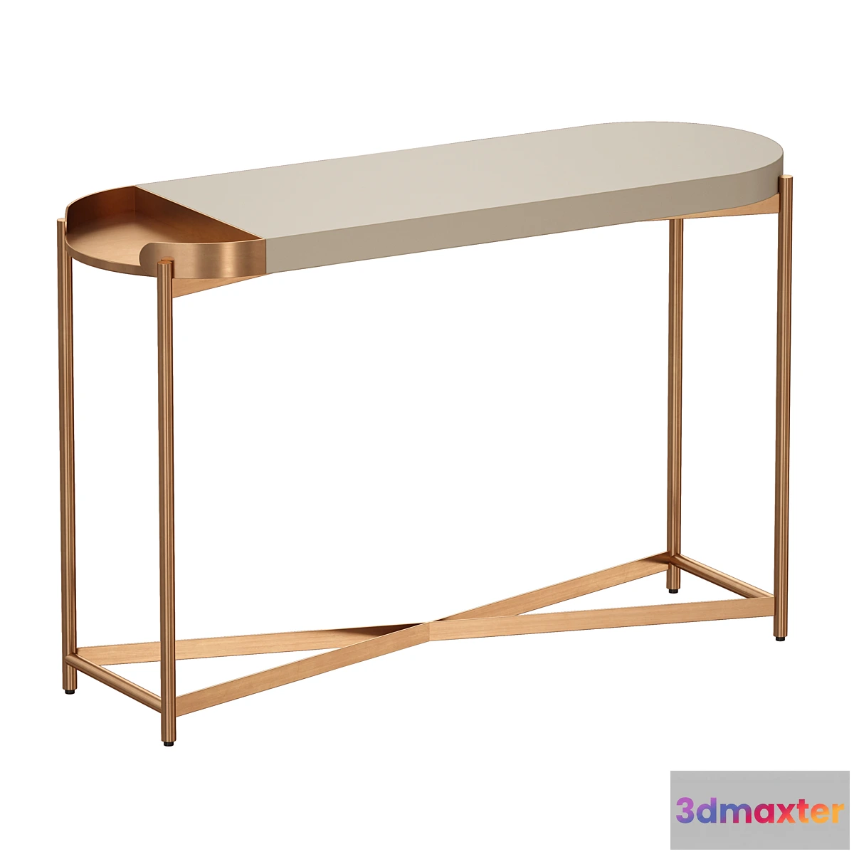 1325089 - Laurie White Console Table (Crate and Barrel) 3D Max