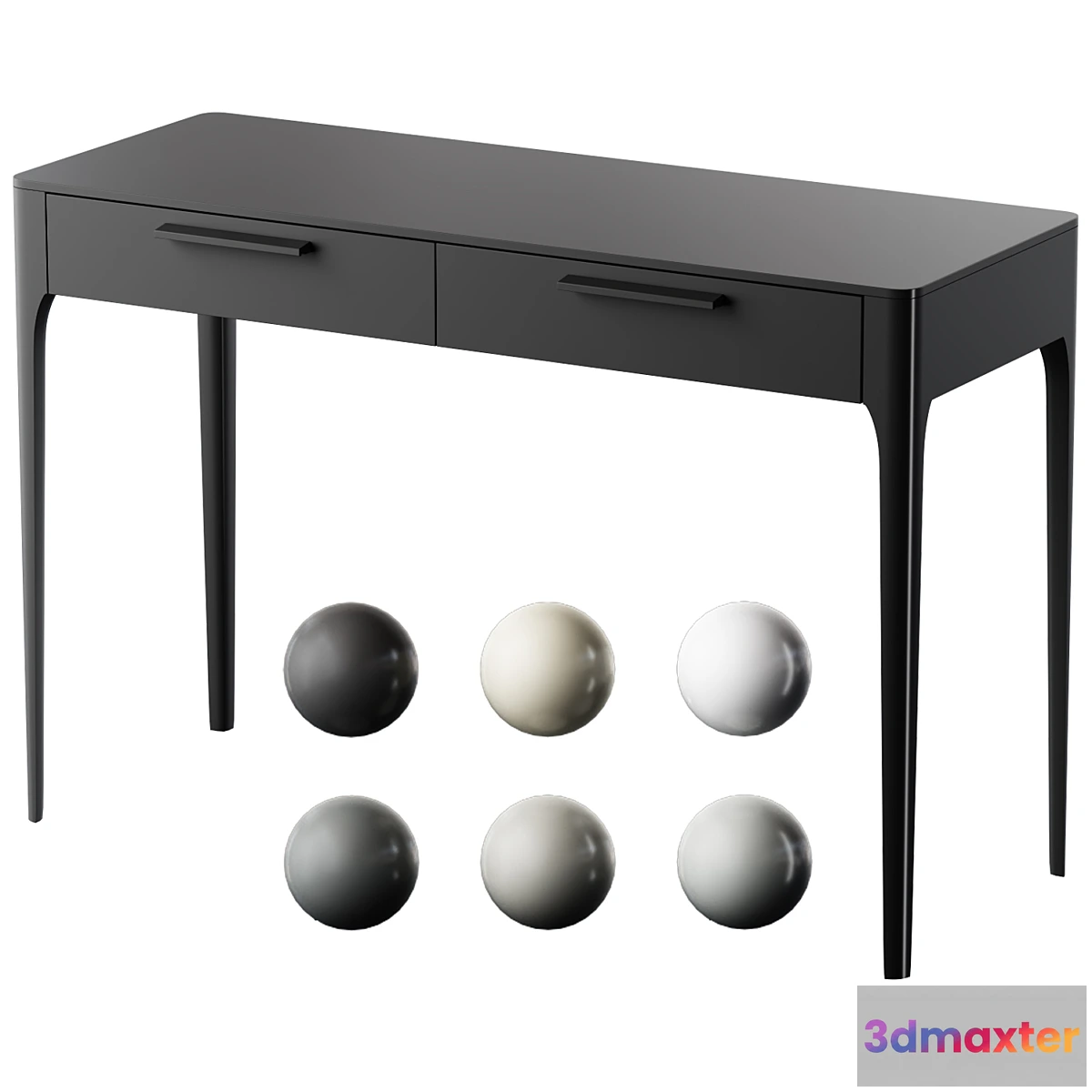 1331895 - Ellipse Console Type 2 drawers - No.2 3D Max
