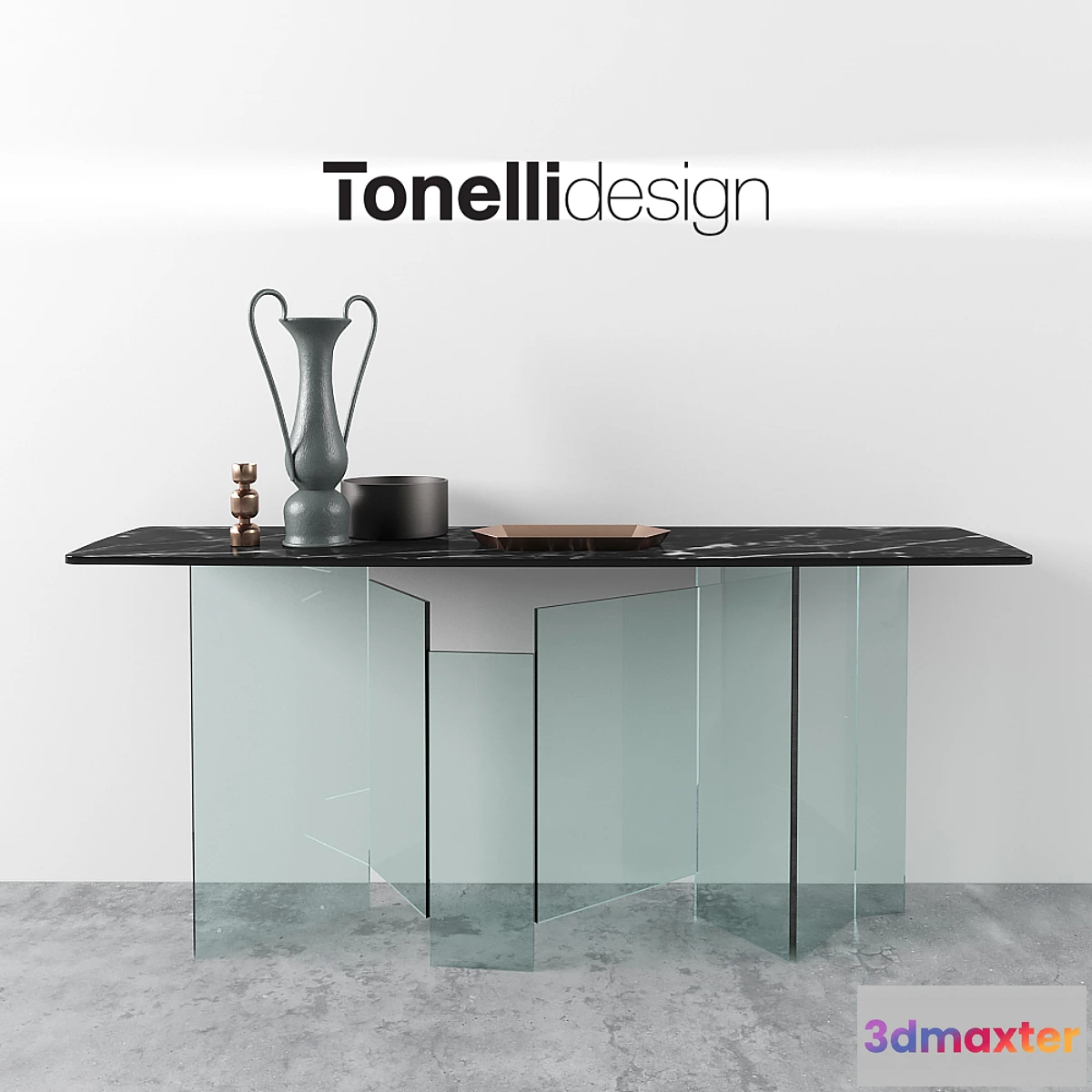 1338584 - Tonellidesign METROPOLIS  Console table - No.2 3D Max