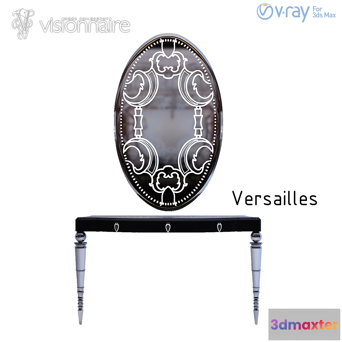 1342048 - Konsol_Versailles IPE Cavalli (Visionnaire) 3D Max