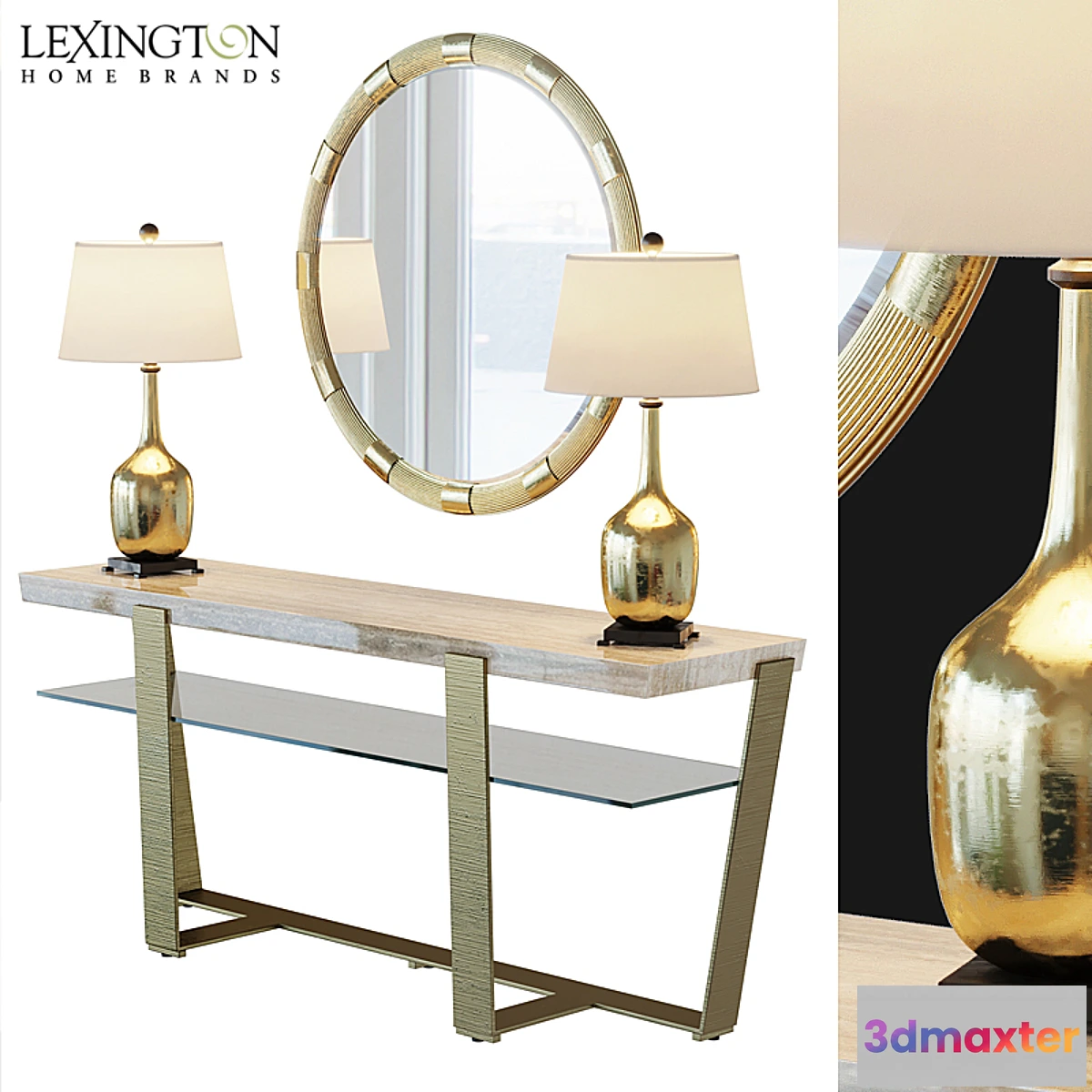 1342273 - Laurel Canyon Griffith Park Console Table 3D Max