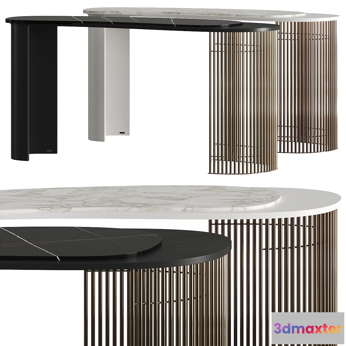 1346440 - Greenapple Castelo Console Table 3D Max