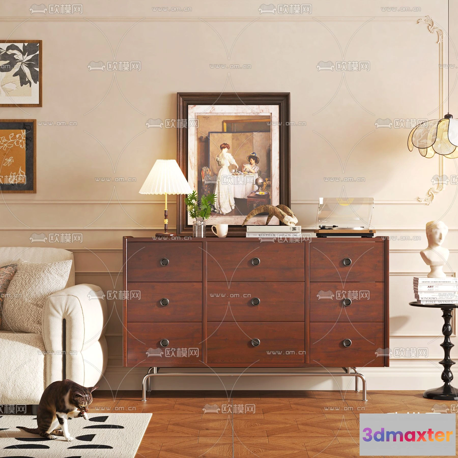 1369671 - Console Table - Furniture 3D Models - 006 3D Max