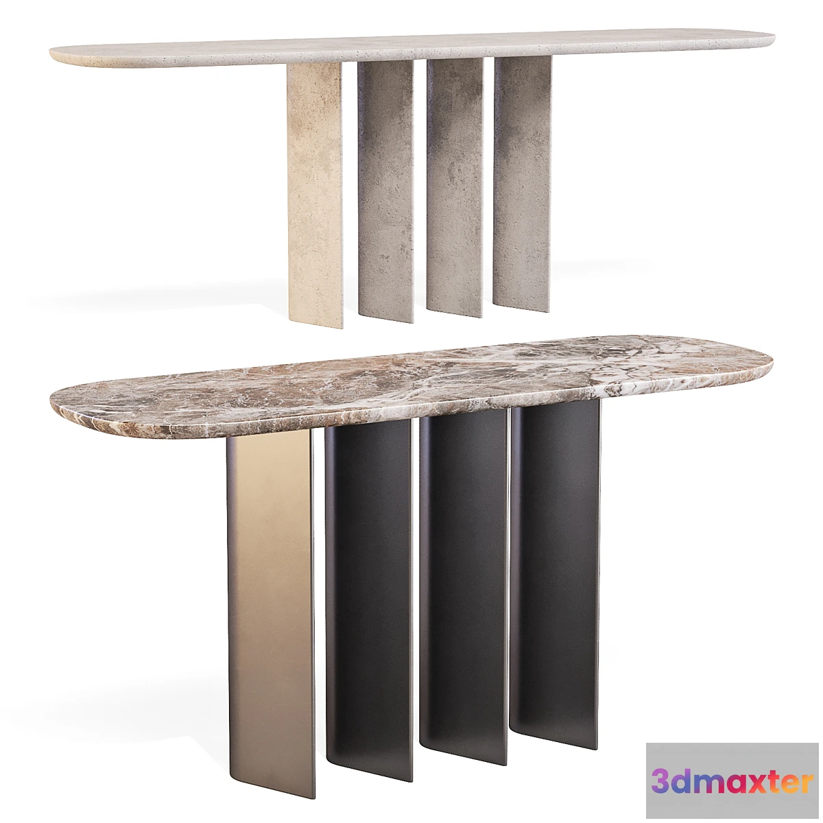 1409214 - Bonaldo Geometric - Console Tables 3D Max