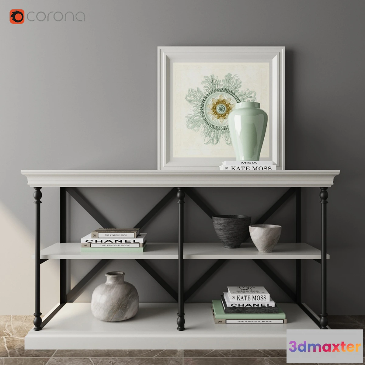1412336 - Parisian Cornice Console 3D Max