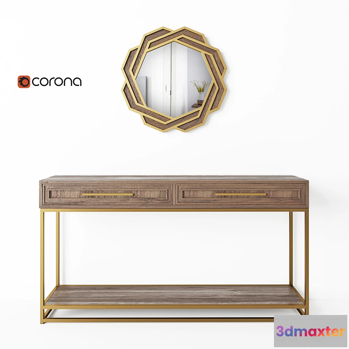 1415104 - Console and mirror Cosmorelax  Bullard 3D Max