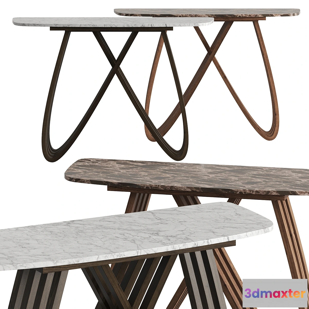 1418390 - Tonin Casa Arpa Console Tables 3D Max