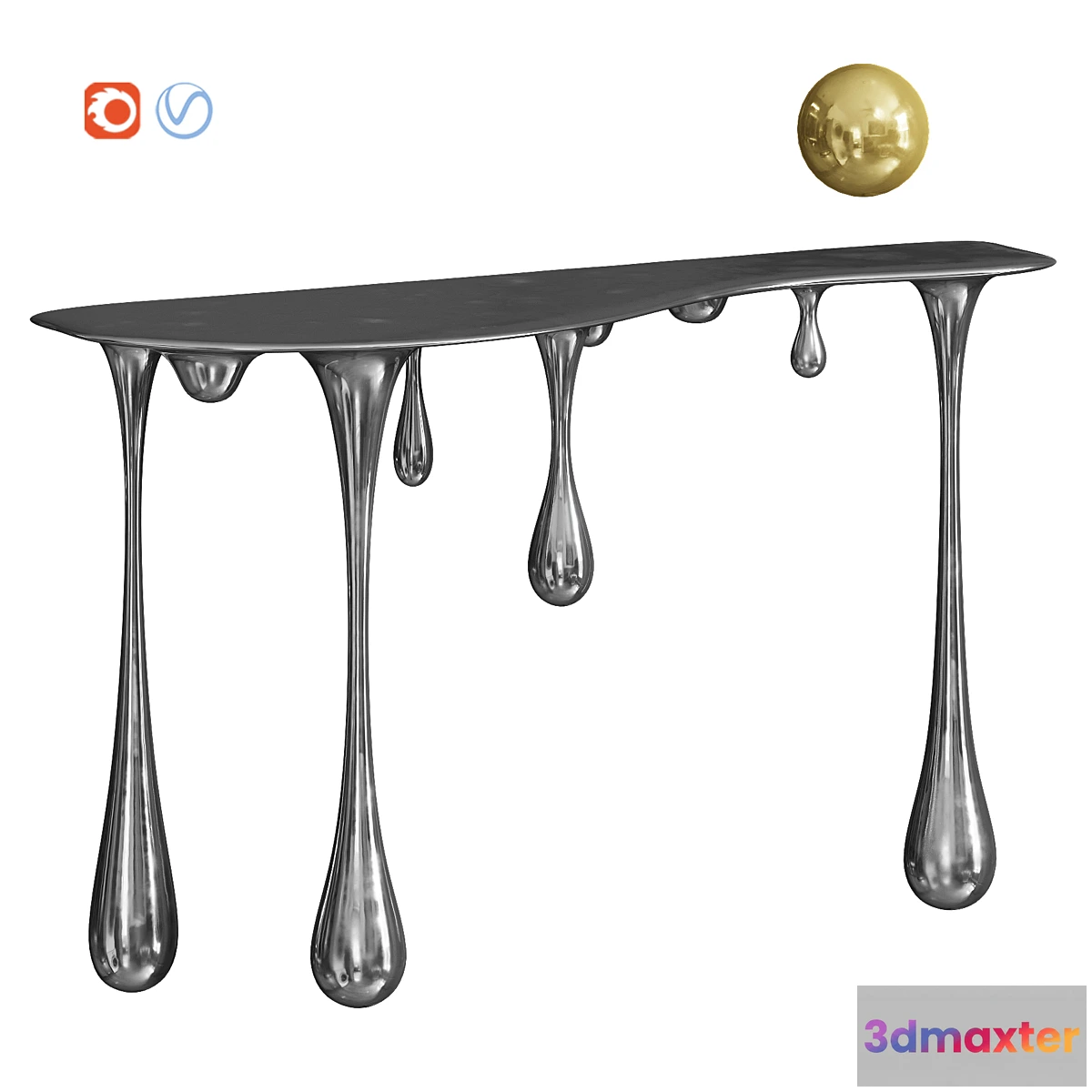 1430078 - Melting Gold_Silver Console Zhipeng Tan 3D Max