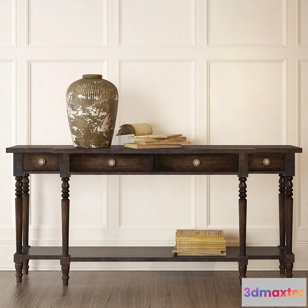 1431418 - Hooker Furniture Living Room DaValle Console Table 3D Max