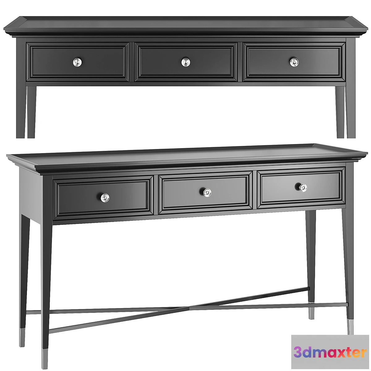 1441494 - dantonehome Stafford console with 3 drawers 3D Max