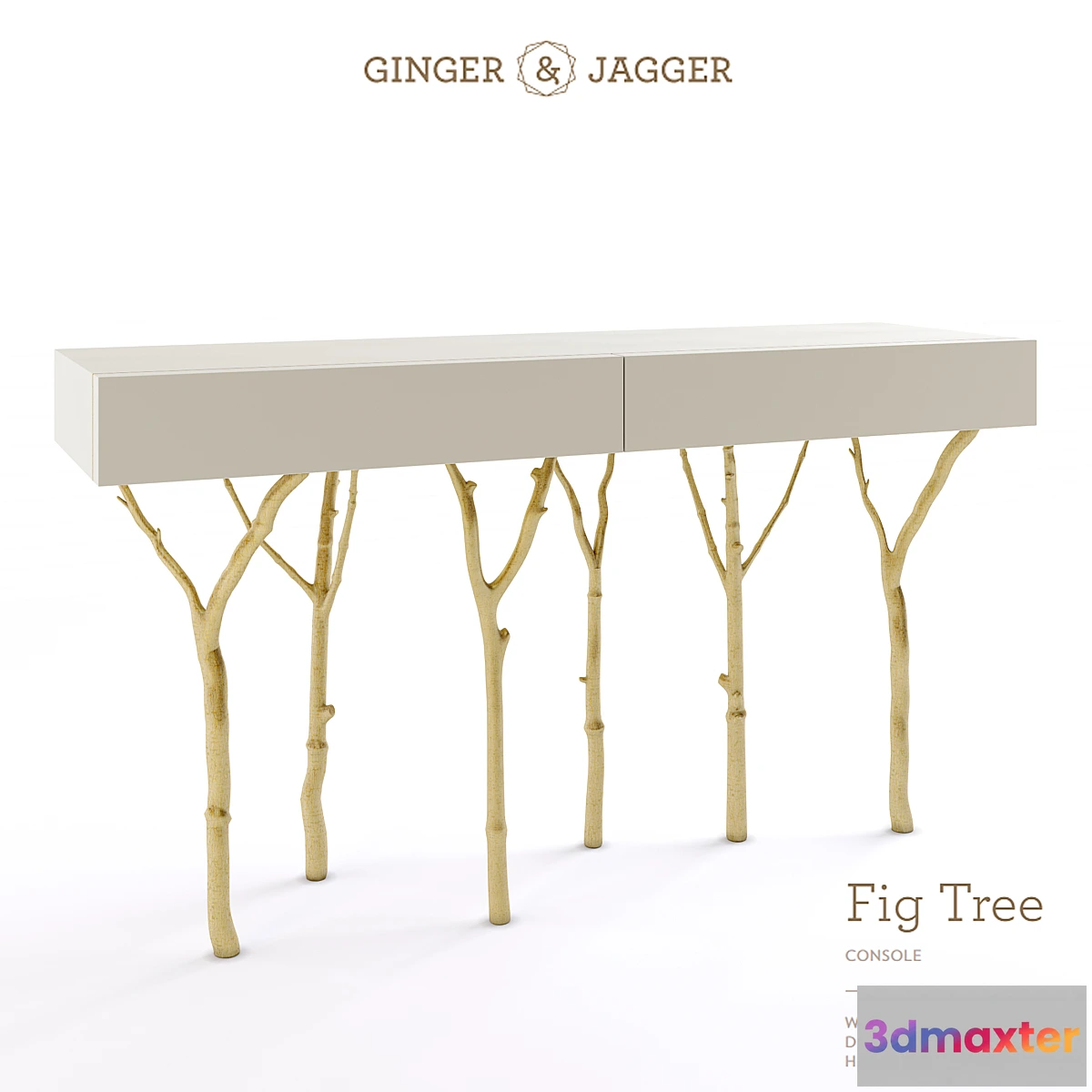1458230 - Ginger & Jagger Fig Tree Console 3D Max