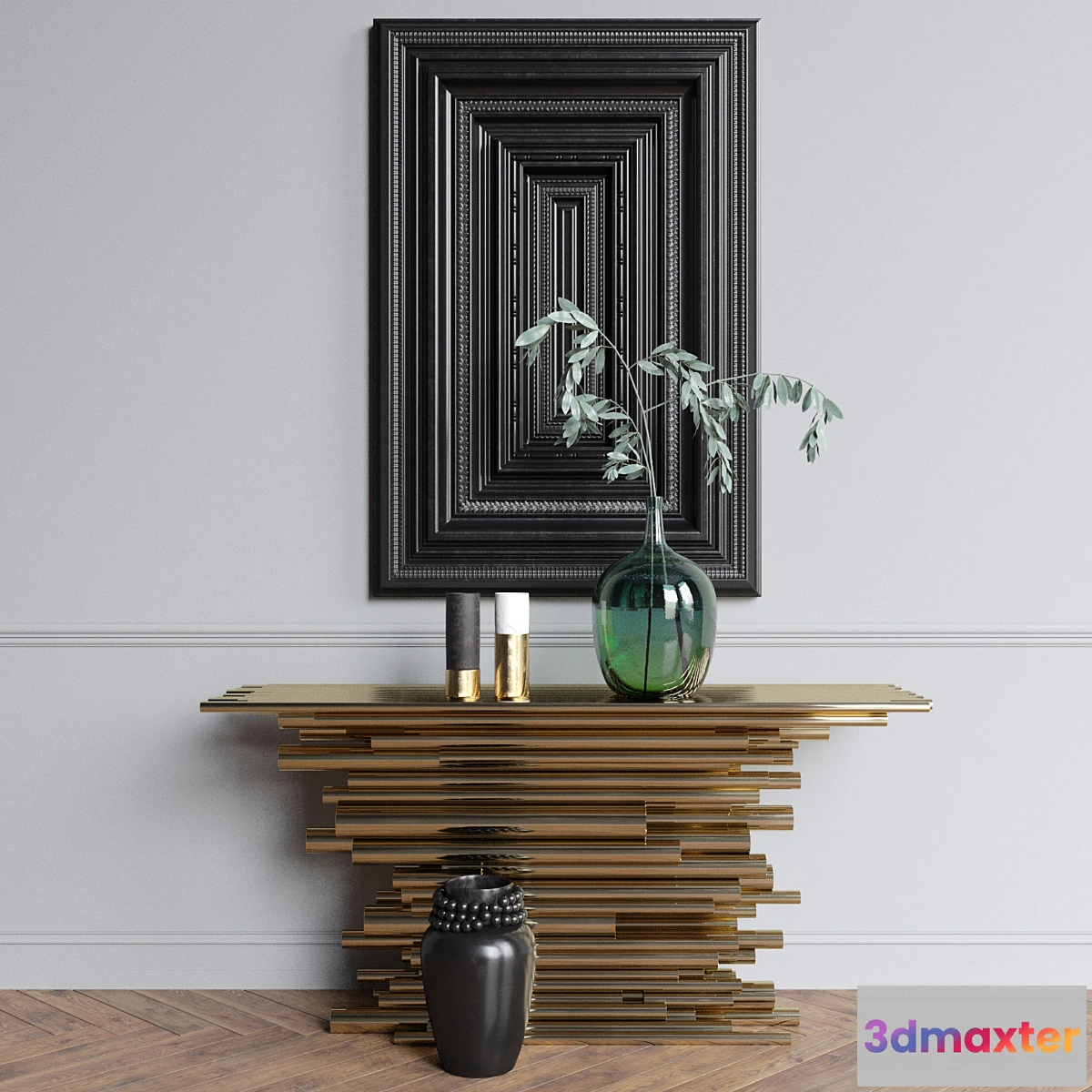 1461608 - Decor set with console table 3D Max