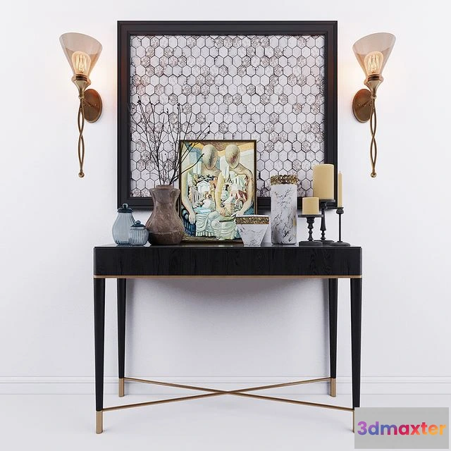 1542793 - Gallotti Radice Tama Uttermost Glam 1 Lt decor set 3D Max