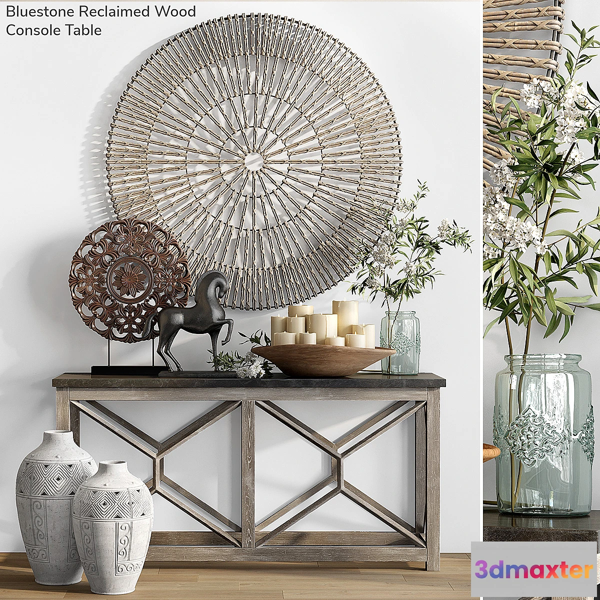 555679 - Pottery Barn BLUESTONE RECLAIUMED WOOD CONSOLE TABLE